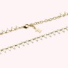 Collar corto OLIMPIA - Cristal / Oro