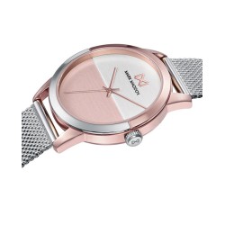 Reloj de Mujer Mark Maddox Catia tres agujas de acero con IP rosa y malla milanesa