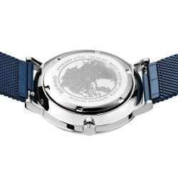 Reloj Bering Solar  Azul y Plateado Analógico