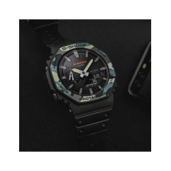 Reloj Casio G-Shock Serie Ga-2100 Carbono Camuflaje