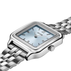 Gracieuse Watch Steel, Light Blue, Silver Colour