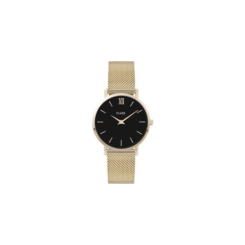 RELOJ Minuit Mesh Oro/Negro