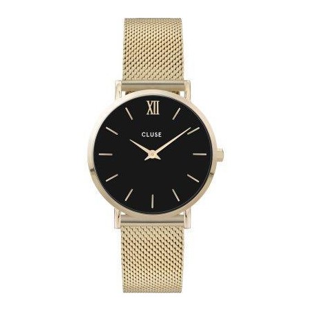 RELOJ Minuit Mesh Oro/Negro