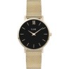 RELOJ Minuit Mesh Oro/Negro