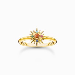 Anillo con diseño de sol...