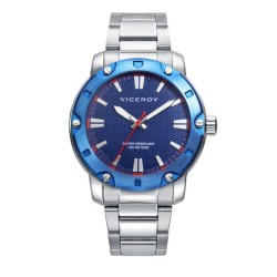 RELOJ ACERO ESFERA AZUL