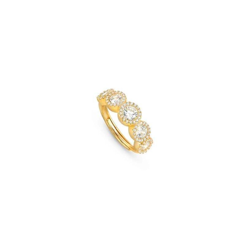 ANILLO PLATA DORADO