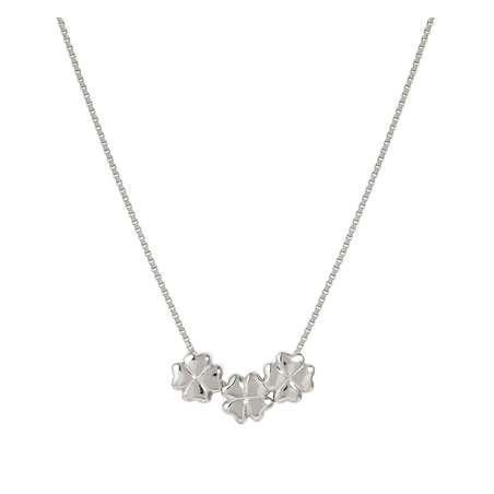 COLLAR TREBOL PLATA