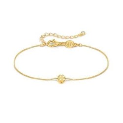 PULSERA  TREBOL DORADO