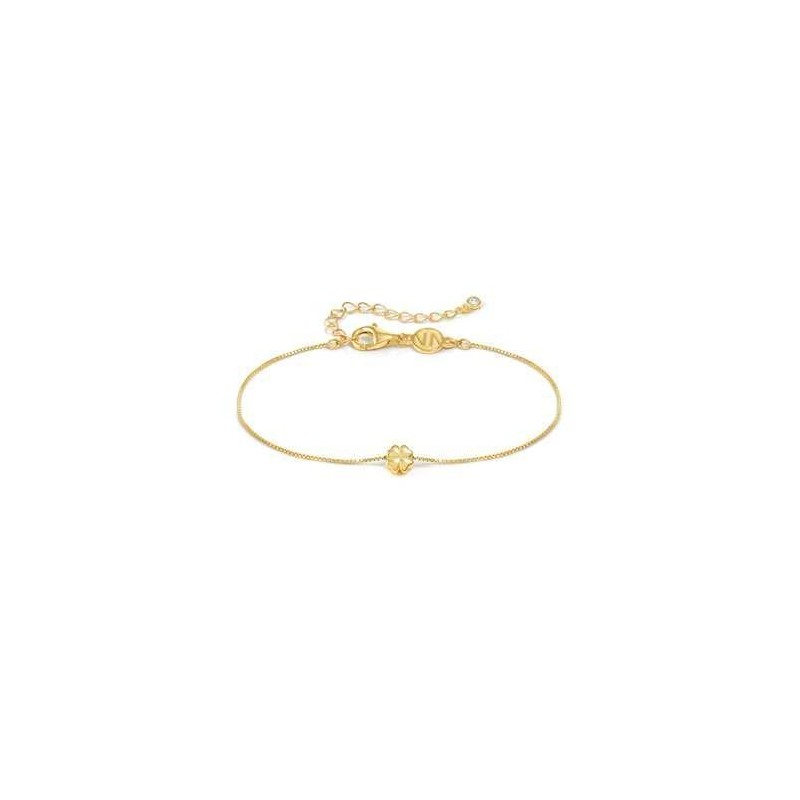 PULSERA  TREBOL DORADO