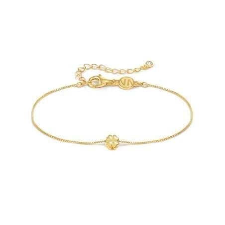 PULSERA  TREBOL DORADO