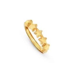 ANILLO ESTRELLAS ORO