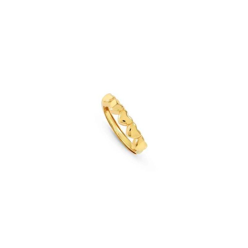 ANILLO CORAZONES ORO