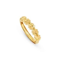 ANILLO TREBOLES DORADOS