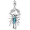 CHARM ESCORPION TURQUESA