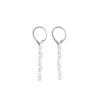 PENDIENTES PLATA RODIO BARRA TIRA CIRCONITAS BLANCAS BRILLANTES