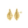 PENDIENTES METAL CHAPADO DORADO GOTA LINEAS