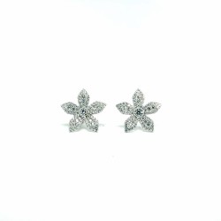 PENDIENTES PLATA FLOR...