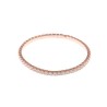 PULSERA PLATA CHAPADO ROSA CIRCONITAS BLANCAS BRILLANTES BLANCAS ELASTICA