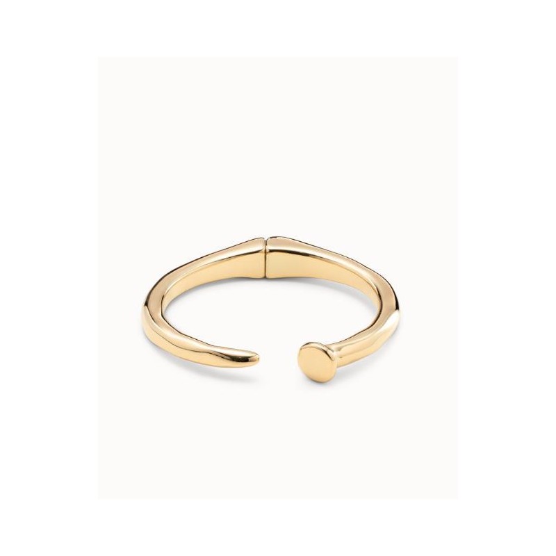 Pulsera rígida bañada en oro de 18k