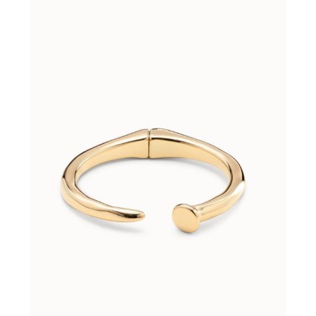 Pulsera rígida bañada en oro de 18k