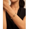 Pulsera rígida bañada en oro de 18k