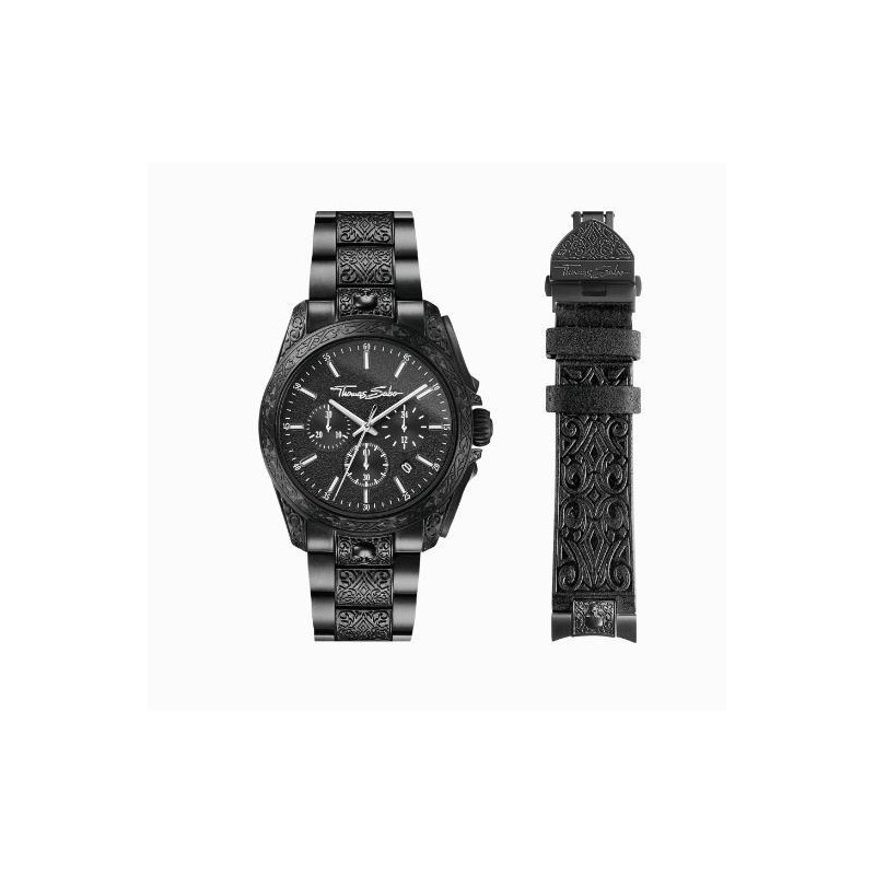 Reloj Rebel at heart Chronograph negro