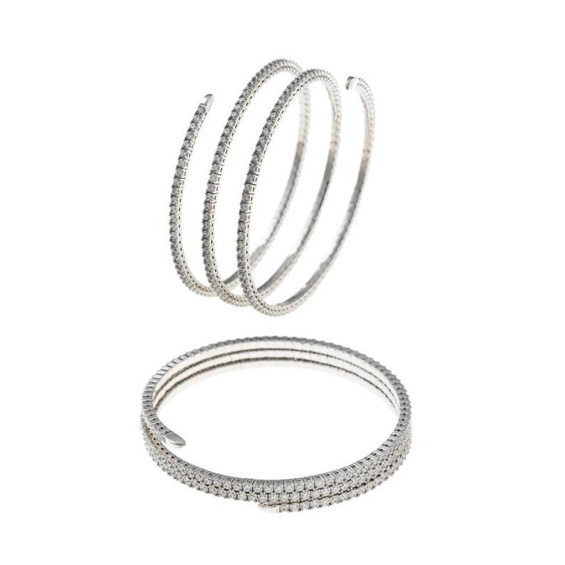 PLATA SALVATORE PULSERA ELASTICA CIRCONITAS