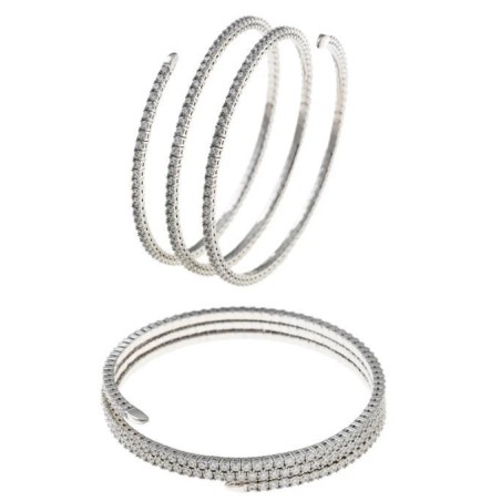 PLATA SALVATORE PULSERA ELASTICA CIRCONITAS