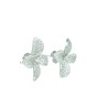 PLATA LINEARGENT PENDIENTES FLOR