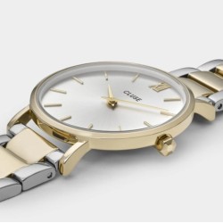 Minuit Date Watch Steel, Coconut Milk, Bicolor