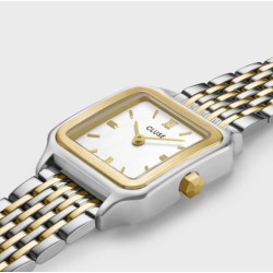 Gracieuse Petite Watch Double Steel, White, Two-tone