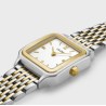 Gracieuse Petite Watch Double Steel, White, Two-tone