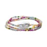 Pulsera de Plata de Ley 925 y Cristal Multicolor acabado oro amarillo de 18k - Lorex