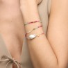 Pulsera de Plata de Ley 925 y Cristal Multicolor acabado oro amarillo de 18k - Lorex