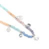 Collar de Plata de Ley 925 y Cristal Multicolor acabado rodio - Muza