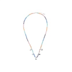 Collar de Plata de Ley 925 y Cristal Multicolor acabado rodio - Muza