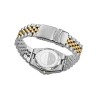 Reloj caja de acero con bisel rotarorio 10 Atm, brazalete bitono de acero e Ip dorado , movimiento cuarzo