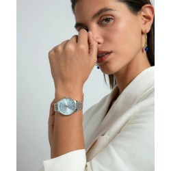 Reloj caja de acero 5 Atm ,brazalete de acero, movimiento cuarzo