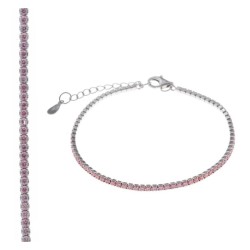 Pulsera Blink plata rodio...