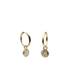 PENDIENTES MEDALLA LUNA