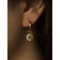 PENDIENTES MEDALLA LUNA