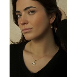 PENDIENTES MEDALLA LUNA