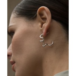 PENDIENTES PLATA DISEÑO TIRABUZÓN