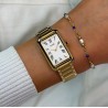 Belisenna Watch Steel, White, Gold Colour