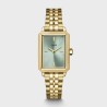 Fluette Watch Steel, Sage Green, Gold Colour