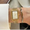 Fluette Watch Steel, Sand Texture Full Gold Colour