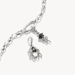 Colgante Charm True Romance Araña Perla Original Plata