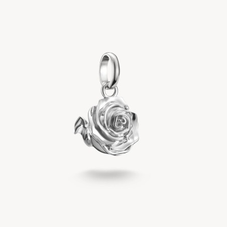 Colgante Charm rosa Connect plata