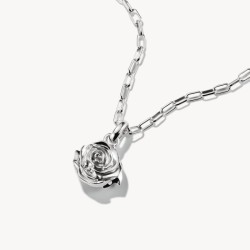 Colgante Charm rosa Connect plata